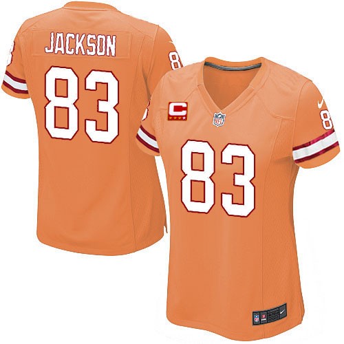 Women's Elite Vincent Jackson C Patch Nike Jersey Orange Alternate - #83 NFL Tampa Bay Buccaneers